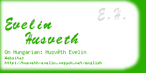 evelin husveth business card